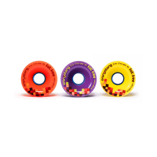 Orangatang Fat Free Wheels 65mm 86a gelb